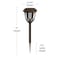 Flash Furniture Brown Tulip Design LED Solar Lights, PK 8 DN-SL114-8-BR-GG - alternate 8